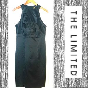 The Limited Black Satin Cocktail Dress